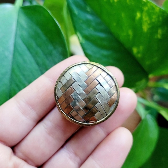 Vintage Copper & Silver Trinkets Small Snuff Box - Picture 2 of 6